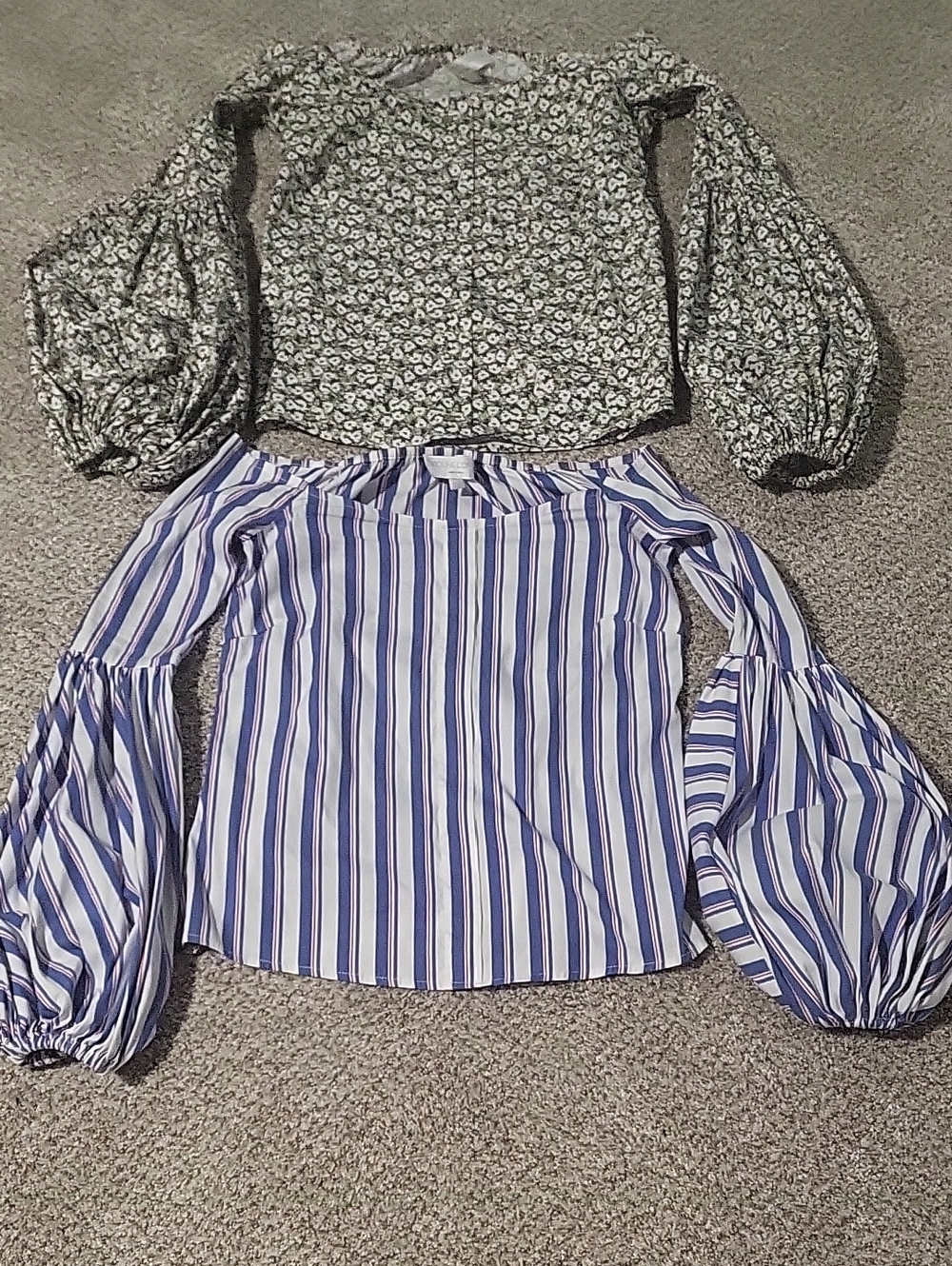 2 Caroline Constas Off The Shoulder Balloon Sleeve Blouses